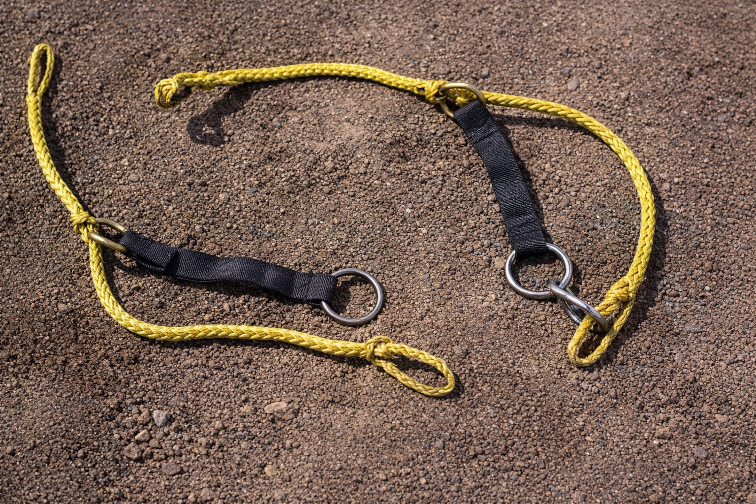 Yellow rope with rings
